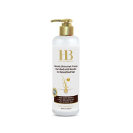H&B Moist & Shine Silicone Hair Cream No-Rinse Enriched with Keratin - drėkinantis ir blizgesį suteikiantis plaukų kremas su keratinu ir silikonu, nenuplaunamas, 400 ml