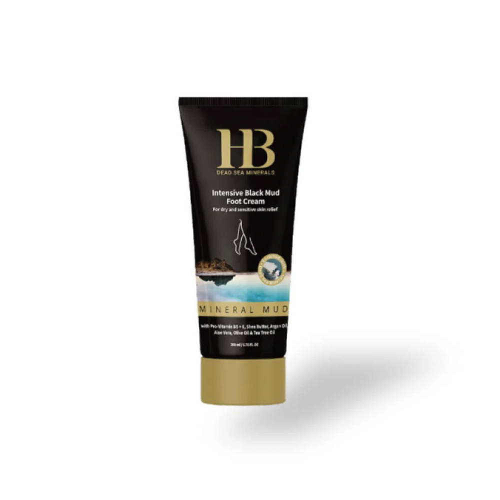 H&B Intensive Black Mud pėdų kremas su juoduoju purvu, 100 ml (H&B0057)