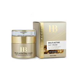 H&B PREMIUM LINE Multiaktyvus dieninis veido kremas su hialurono rūgštimi ir ikrų ekstraktu