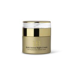 H&B PREMIUM LINE Multi-Active naktinis veido kremas su hialurono rūgštimi ir kaviarų ekstraktu