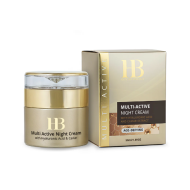 H&B PREMIUM LINE Multi-Active naktinis veido kremas su hialurono rūgštimi ir kaviarų ekstraktu