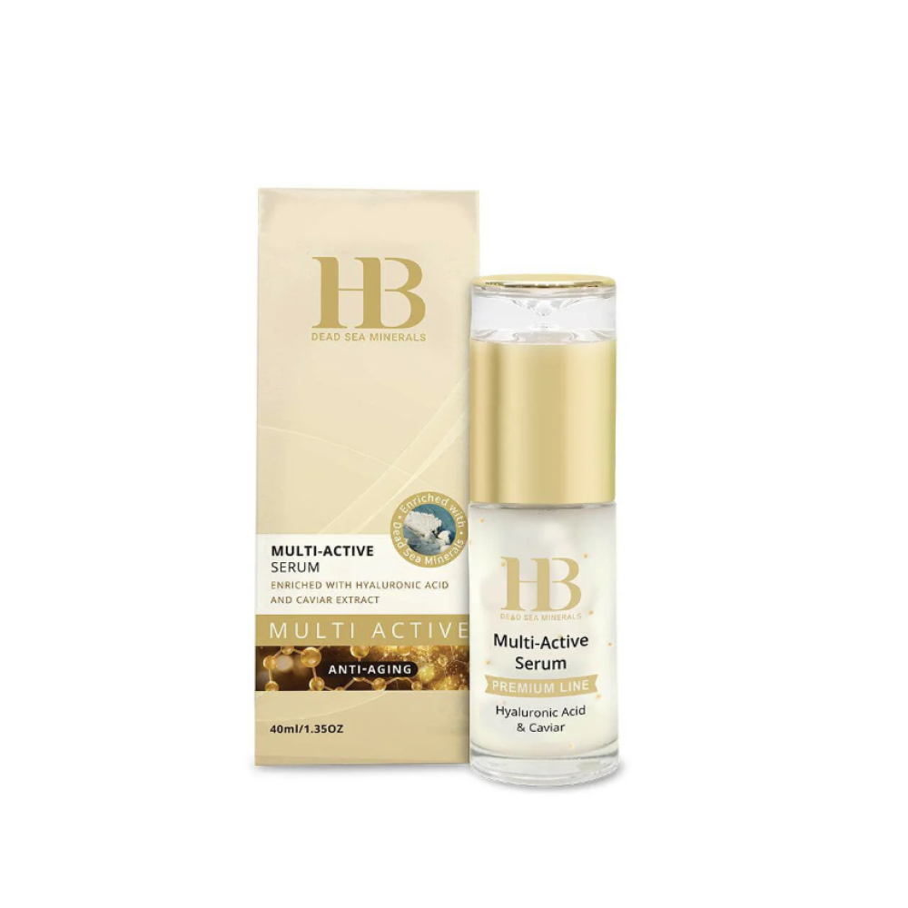 H&B Multi-Active Serum – aktyvus veido serumas su hialurono rūgštimi ir ikrais (HB-SERUM)