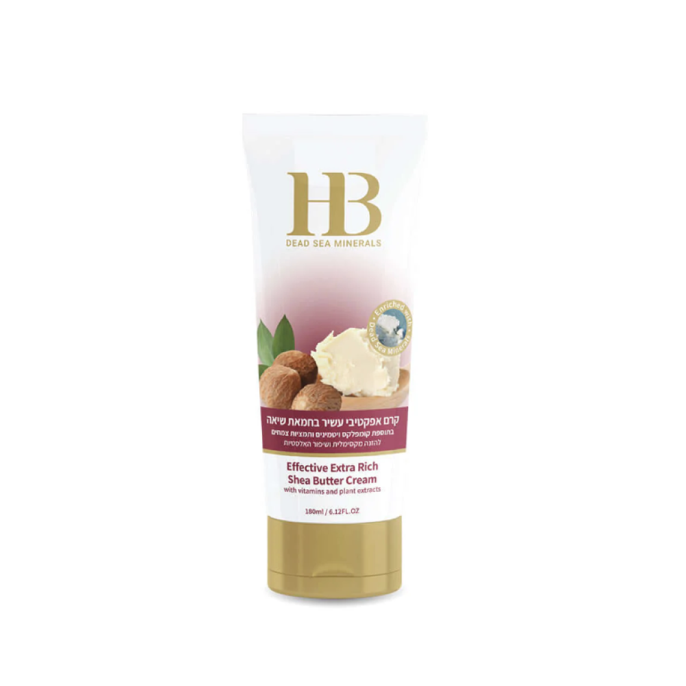 Health&Beauty Extra Rich Shea Butter Cream – maitinamasis kūno kremas su šia sviestu, 180 ml (H&B00027a)