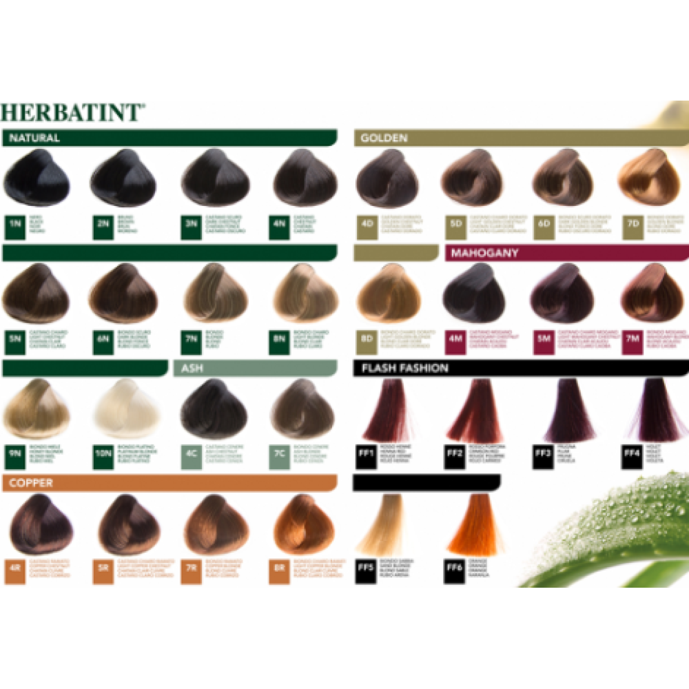 HERBATINT ilgalaikiai, natūralūs augaliniai geliniai plaukų dažai - 5N (Šviesi kaštoninė) (Herbatint5N)