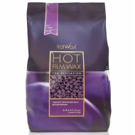 ItalWax Hot Film Wax PLUM – Skaidrus plėvelinis vaškas SLYVA, 1000 g