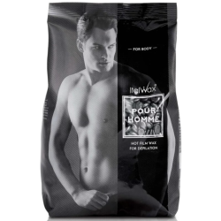 ItalWax Hot Film Wax Pour HOMME - Skaidrus plėvelinis vaškas vyrams, 1000gr.