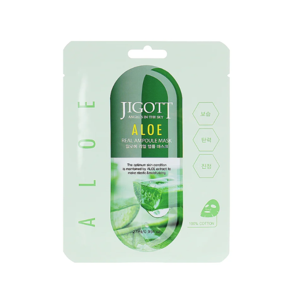 Jigott Aloe Vera Real Ampoule Mask, 27ml (280269-1)