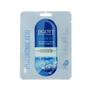 Jigott Hyaluronic Acid Real Ampoule Mask - audinio veido kaukė, 27 ml