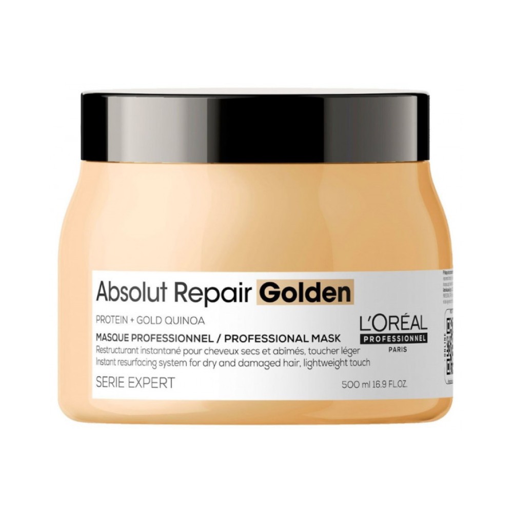 L'Oreal Professionnel Serie Expert Absolut Repair Golden Mask – atstatomoji kaukė pažeistiems plaukams, 500 ml (71039-1)