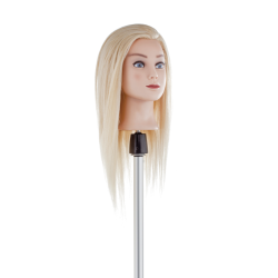 Mokomoji galva Helga, blondinė — natūralūs plaukai, 50 cm