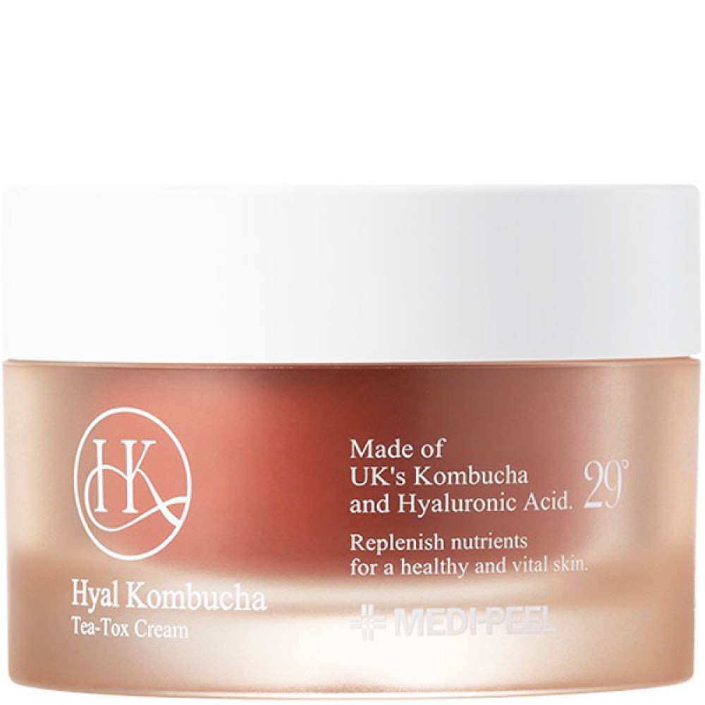 MEDI-PEEL Hyal Kombucha Tea-Tox Cream - Dvifazis kremas su 50 % kombučios ir ceramidų, 50 ml (346489)