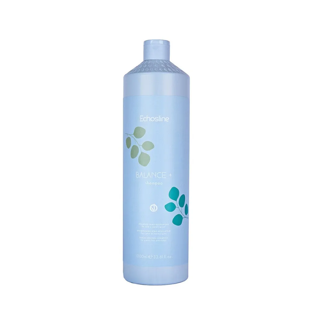 ECHOSLINE Balance+ Shampoo – seboreguliuojantis šampūnas, 1000 ml