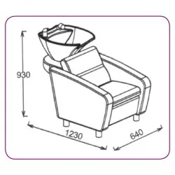 Kirpyklos praustuvas 556 juodas