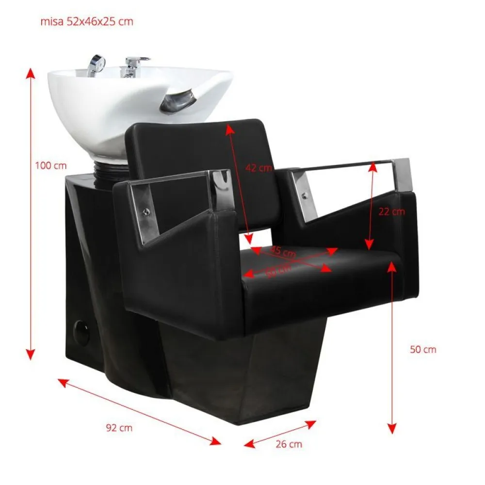 GABBIANO VILNIUS kirpėjų plovimo kriauklė su kėde