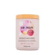Inebrya Ice Cream Keratin Restructuring Mask – atstatomoji ir plaukus gerinanti kaukė su keratinu, 1000 ml