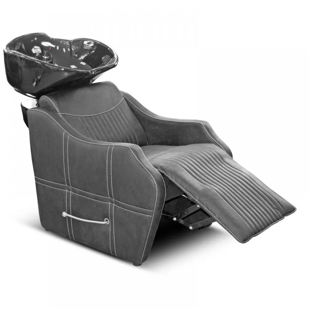 Kirpėjo plautuvė WP020, juoda su juodu dubeniu