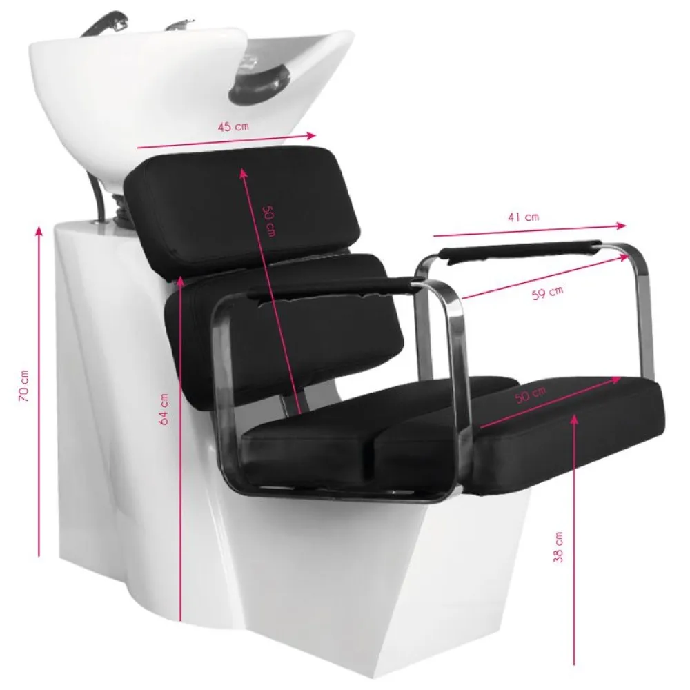 GABBIANO PORTO kirpėjo plautuvė su kėde