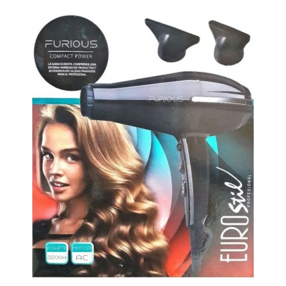 Plaukų džiovintuvas FURIOUS (jonai, keramika, turmalinas), 2200 W