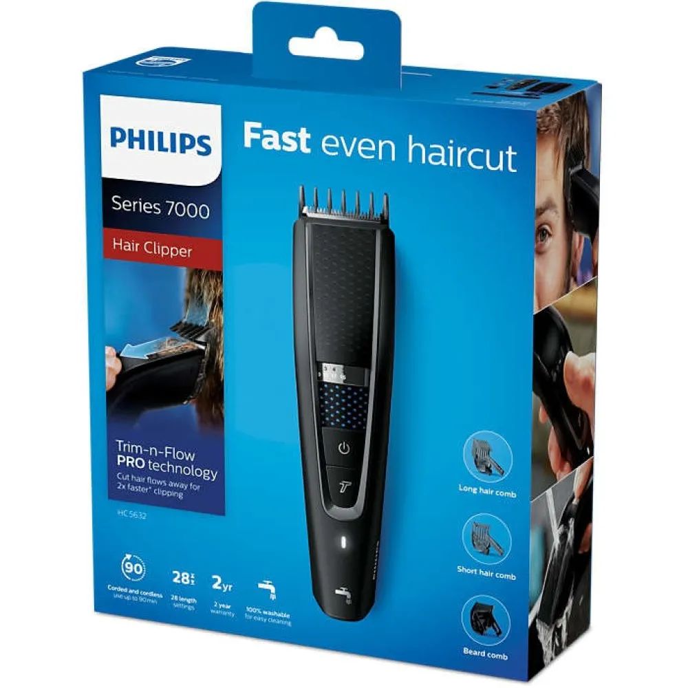PHILIPS HAIRCLIPPER SERIES 5000 plaunamas plaukų kirpimo aparatas HC5632/15