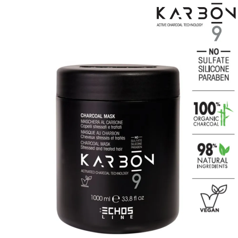 ECHOSLINE KARBON 9 Karbon mask - Anglies kaukė, 1000 ml