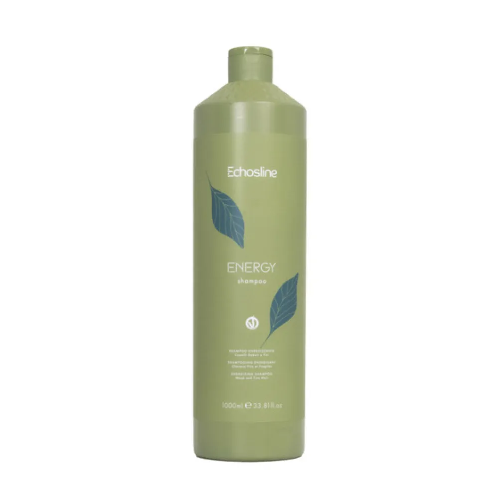 ECHOSLINE ENERGY Shampoo - Stiprinamasis šampūnas, 1000 ml