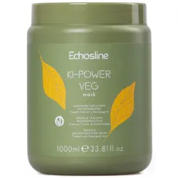 ECHOSLINE KI-POWER VEG Mask - Sandarinanti kaukė plaukų rekonstrukcijai, 1000 ml