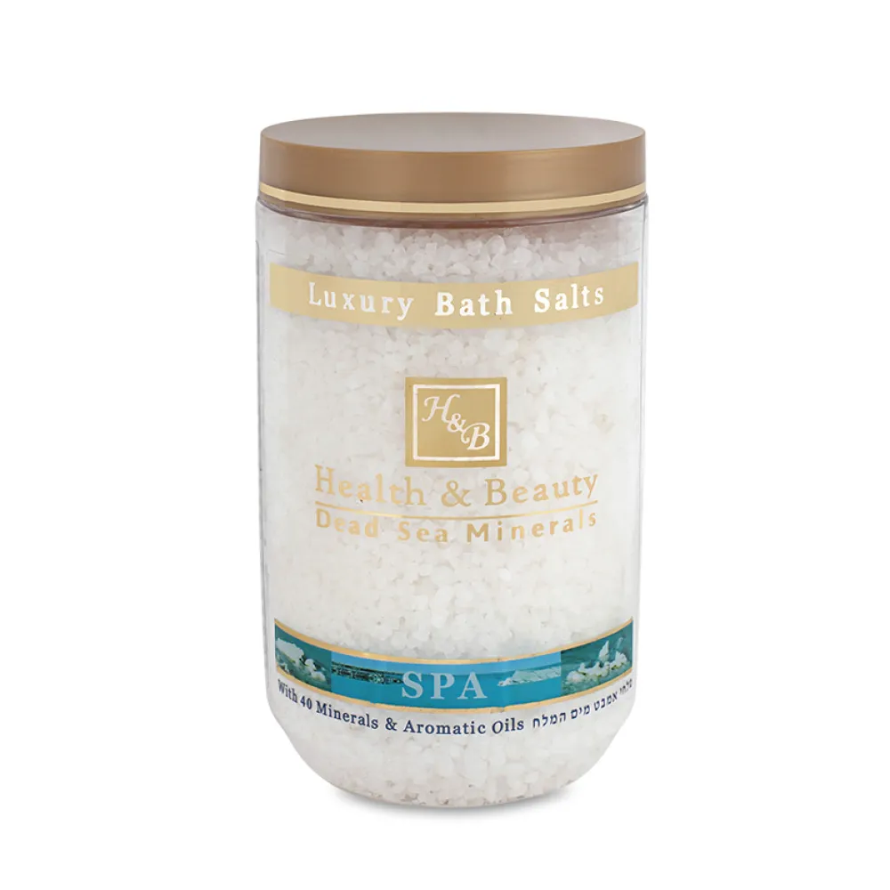 HEALTH&BEAUTY Luxury Bath Salts Natural - Natūrali Negyvosios jūros druska, 1,2 kg