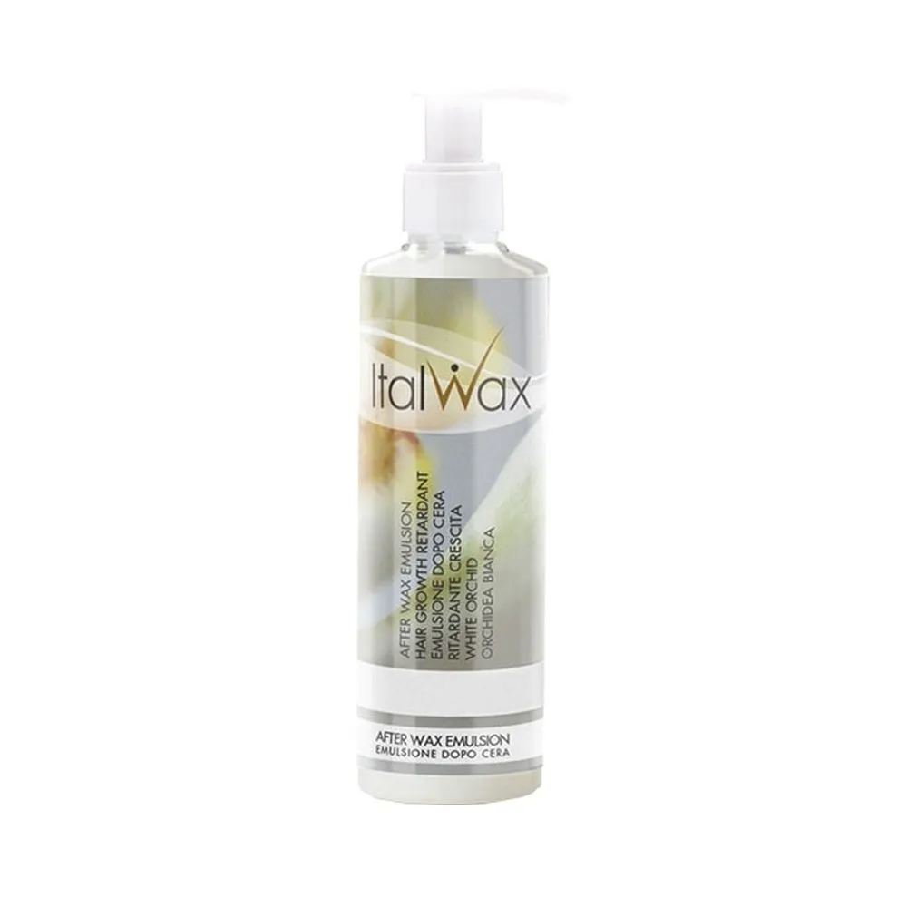 Italwax After Wax Emulsion — plaukų atauginimą stabdanti emulsija po depiliacijos su baltąja orchidėja, 250 ml