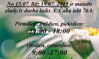 Pasikeitė darbo laikas!