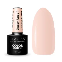 CLARESA Dusty Rose 1 - Gelinis nagų lakas, 5 ml