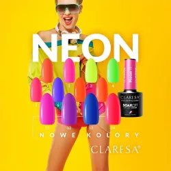 CLARESA NEON 1 – Gelinis nagų lakas, 5 ml