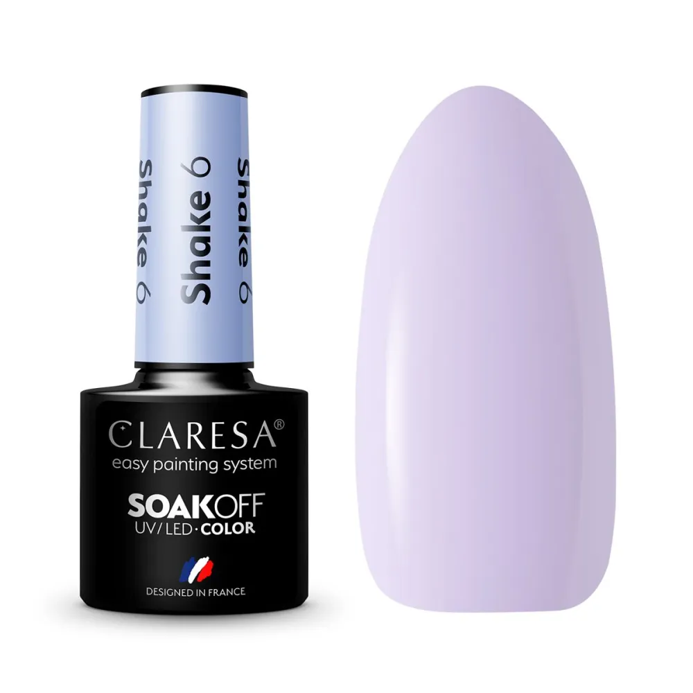 CLARESA Shake 6 – gelinis nagų lakas, 5 ml