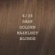 ELGON Moda&Styling Hair Colour - kreminės tekstūros plaukų dažai, 6/38 - DARK GOLDEN HAZELNUT BLONDE / tamsiai auksinė lazdyno blondinė