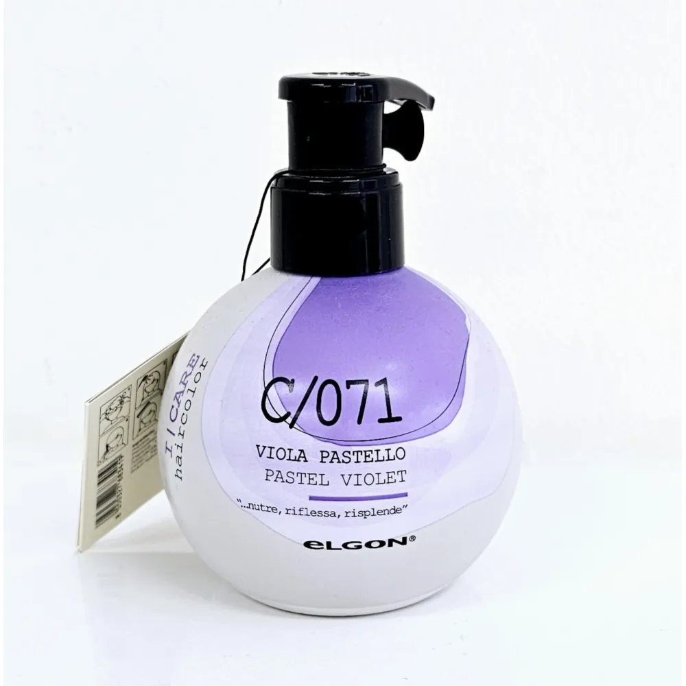 ELGON I CARE haircolor - kondicionuojantis skalaujamas dažantis kremas, C/071, PASTELINĖ VIOLETINĖ