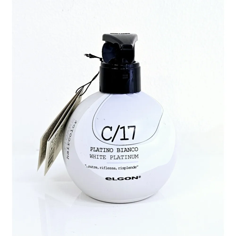 ELGON I CARE haircolor - Kondicionuojantis skalaujamas dažomas kremas, C/17, WHITE PLATINUM