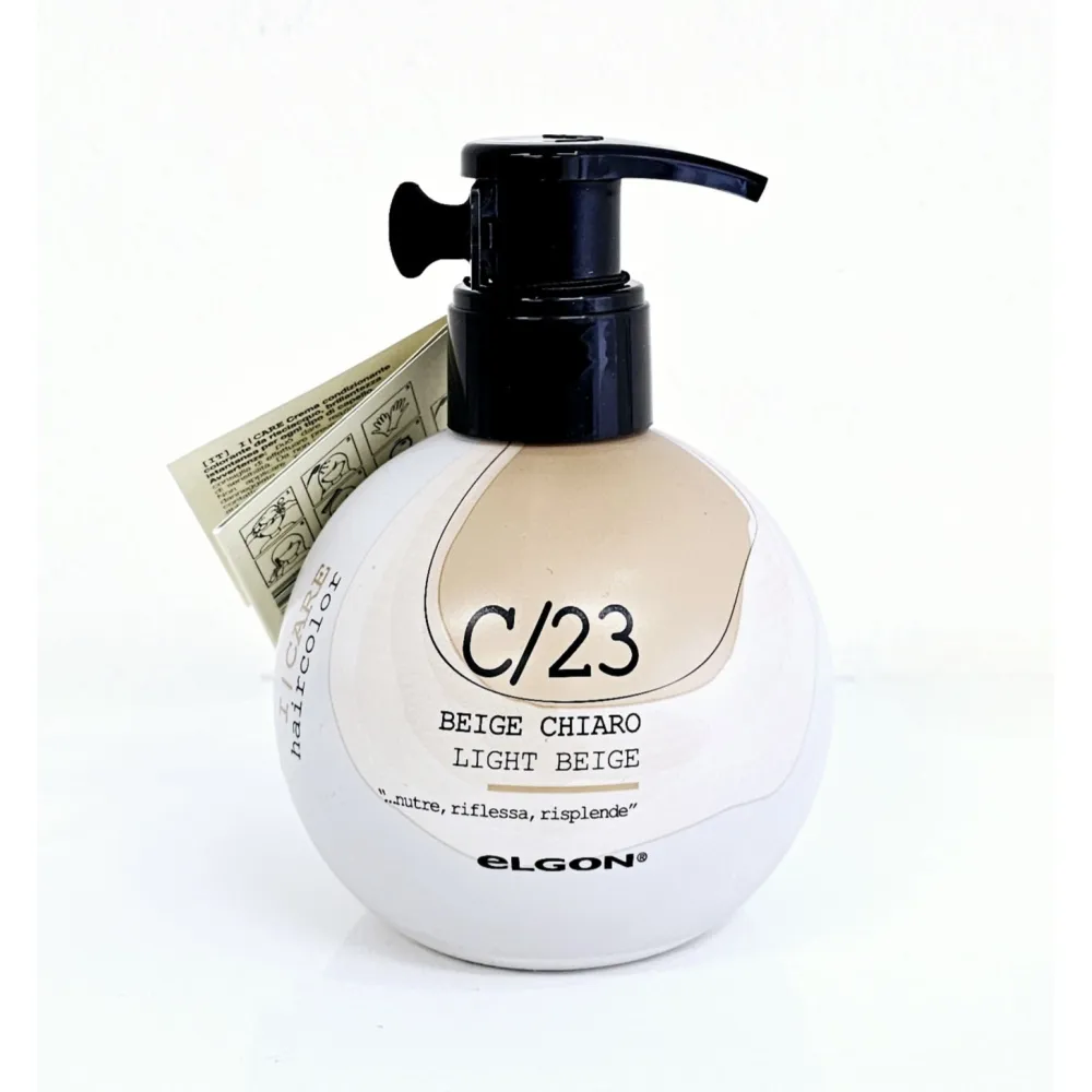 ELGON I CARE haircolor – kondicionuojantis skalaujamas dažantis kremas, C/23, Šviesus smėlinis