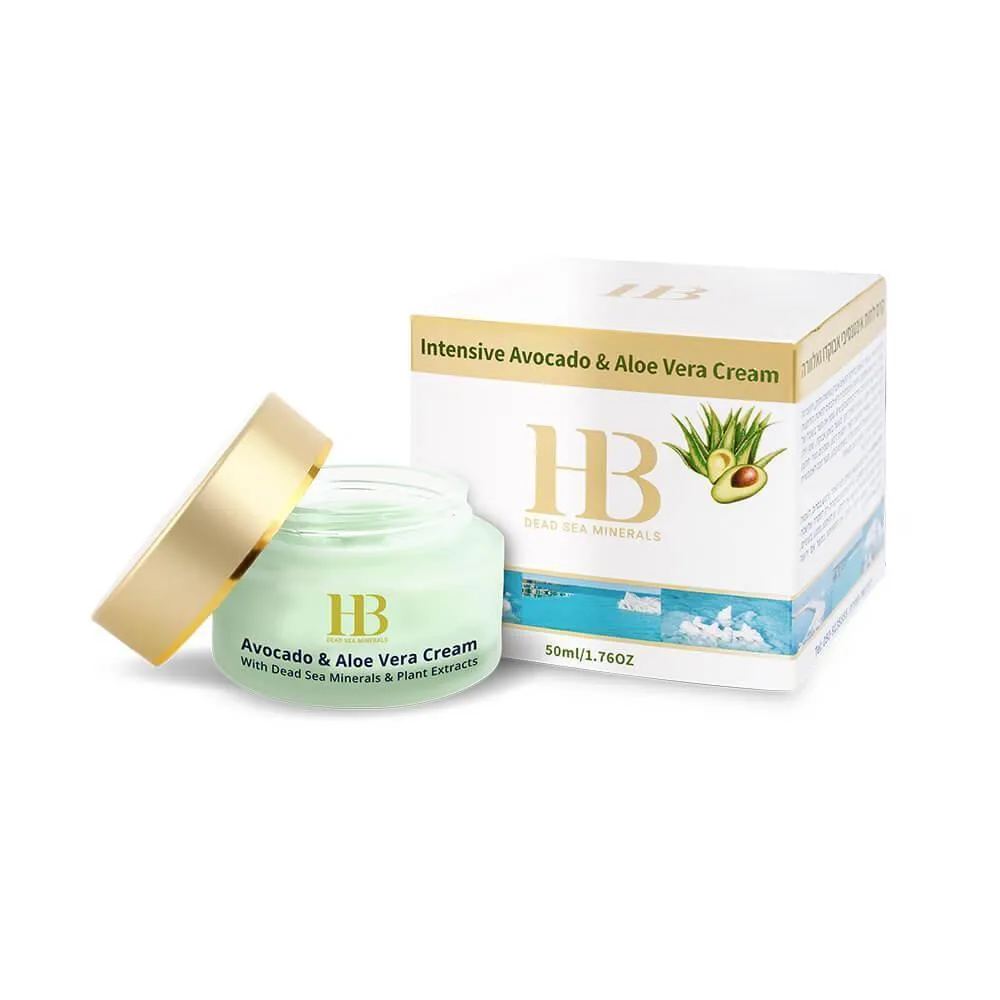 H&B Intensive Avocado & Aloe Vera Cream - Intensyvus veido kremas su avokadu ir alijošiumi