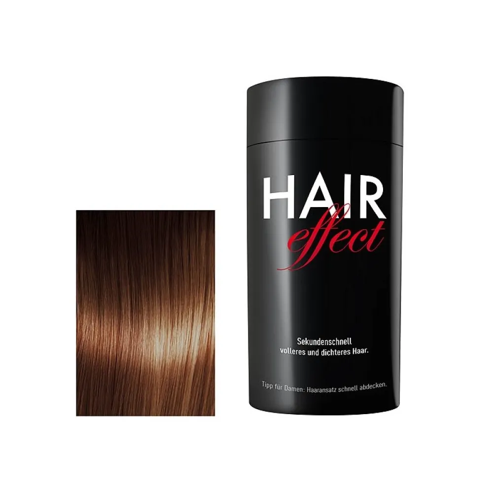 HAIR EFFECT Medium Brown 5-6 – plaukų skaidulų pudra, vidutinės rudos spalvos, 26 g