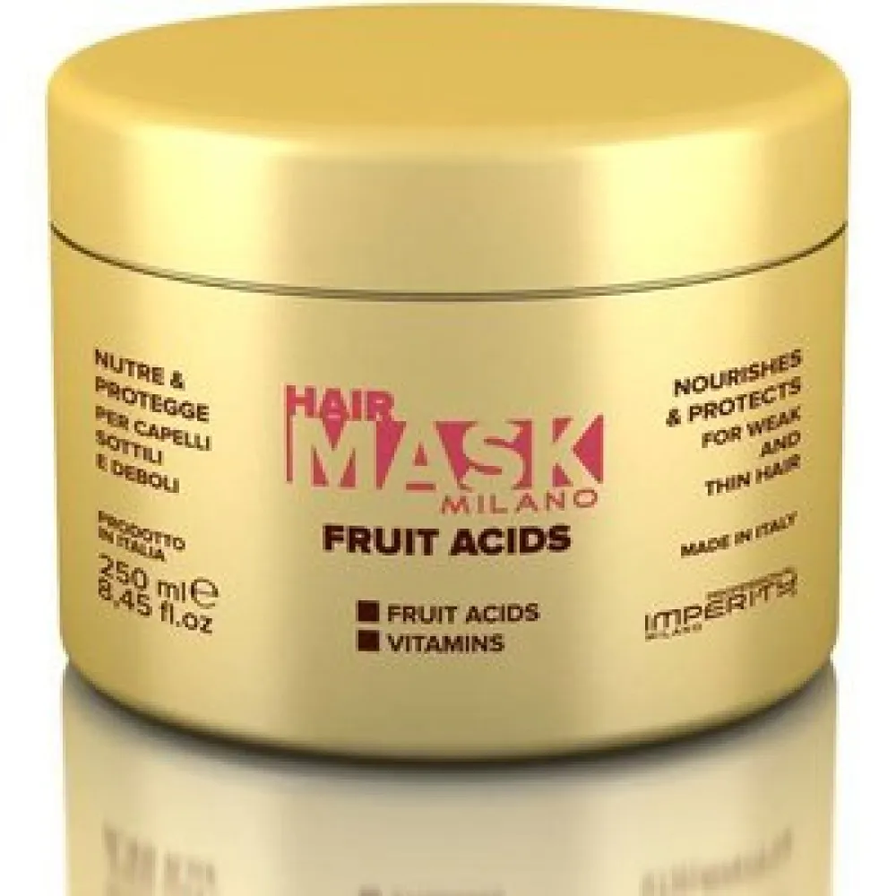 IMPERITY Milano Fantasy Fruit Mask - Plaukų kaukė sausiems ir dažytiems plaukams, 250 ml
