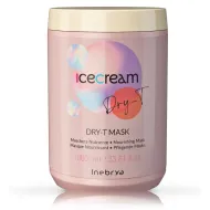 Inebrya Ice Cream Dry-T Mask – maitinanti kaukė sausiems ir pažeistiems plaukams, 1000 ml