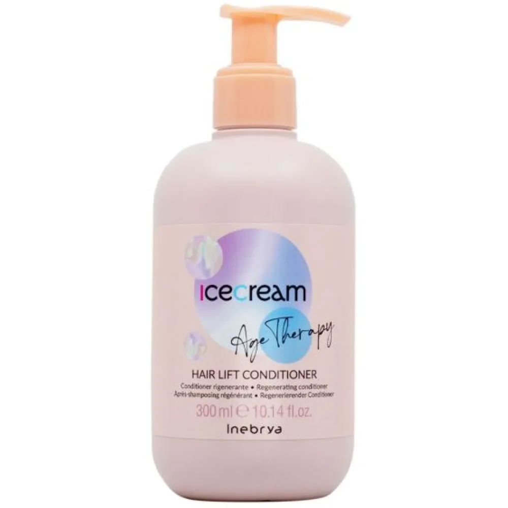 Inebrya Ice Cream Age Therapy Hair Lift Conditioner - atnaujinantis, drėkinantis ir maitinantis kondicionierius, 300 ml