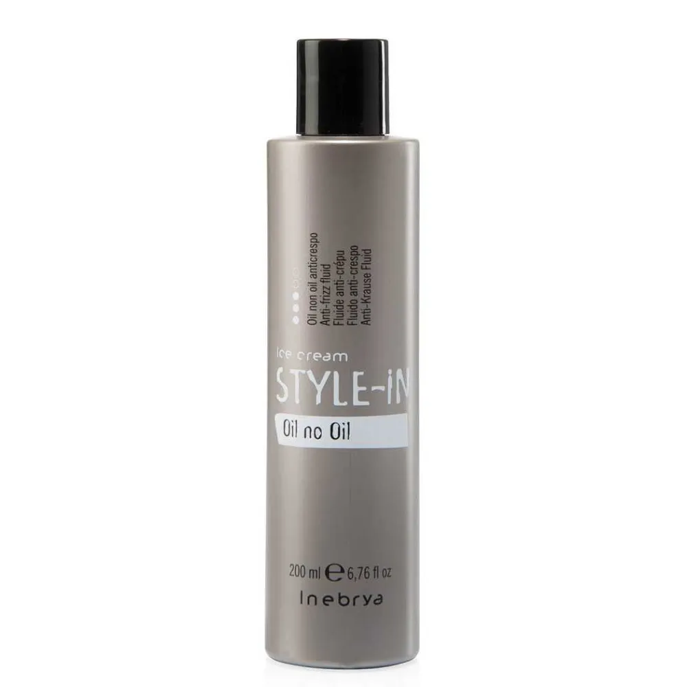 Inebrya Style-In Oil Non Oil - plaukų fluidas garbanotiems plaukams, 200 ml