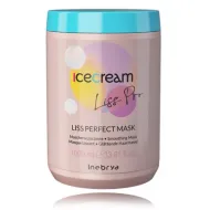 Inebrya Ice Cream Liss Perfect Mask - Tiesinamoji kaukė nepaklusniems ir linkusiems pūstis plaukams, 1000 ml