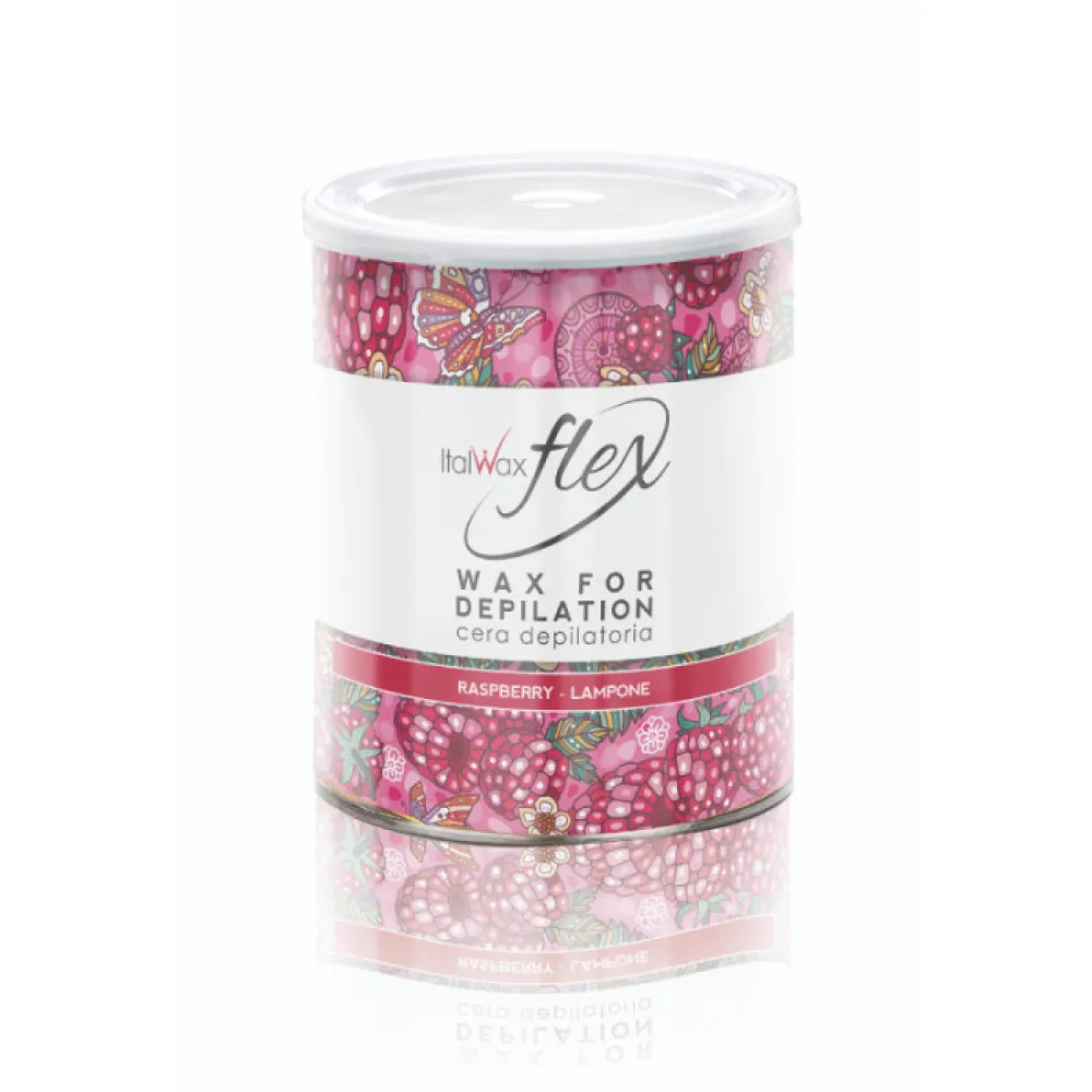 ItalWax Flex Raspberry vaškas — titano dioksido vaškas su aviečių aromatu, 800 ml