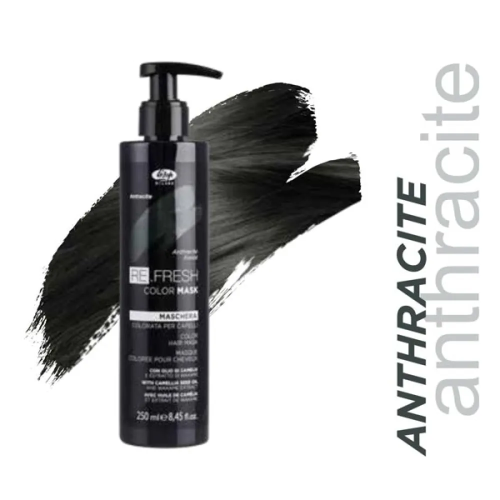 Lisap Milano Re.Fresh Color Mask – tonuojanti plaukų kaukė, ANTRACITE