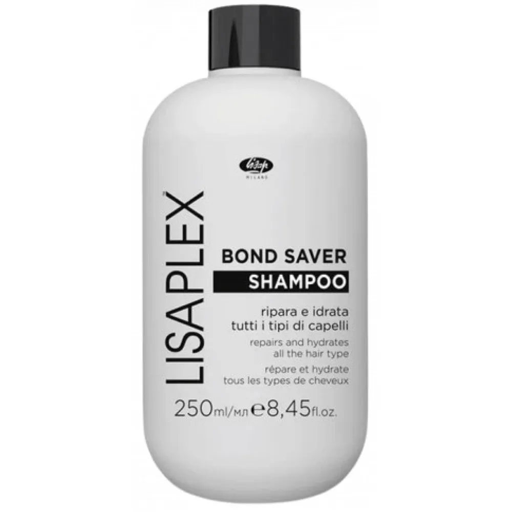 Lisap Lisaplex Bond Saver Shampoo – atstatomasis ir drėkinamasis šampūnas visų plaukų tipams, 250 ml