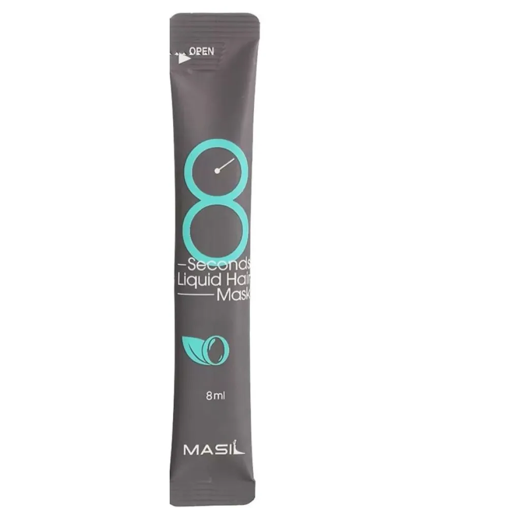 MASIL 8 Seconds Liquid Hair Mask stick maišelis (mėlynas) - ekspresinė plaukų apimties kaukė, 8 ml