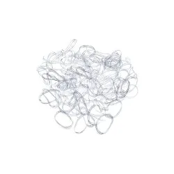 Plaukų gumytės, elastingos, skaidrios, 50 vnt.