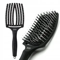 Olivia Garden Fingerbrush Combo Large Black – plaukų šepetys