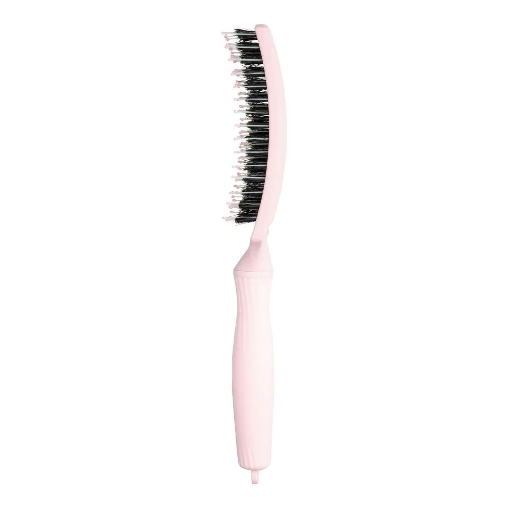 Olivia Garden Fingerbrush Pastel Pink Combo Medium – plaukų šepetys